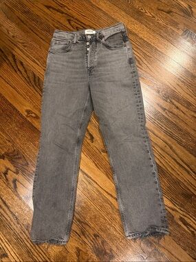 Agolde Riley Cropped Straight-Leg Jeans